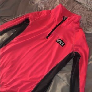 Vs pink half zip